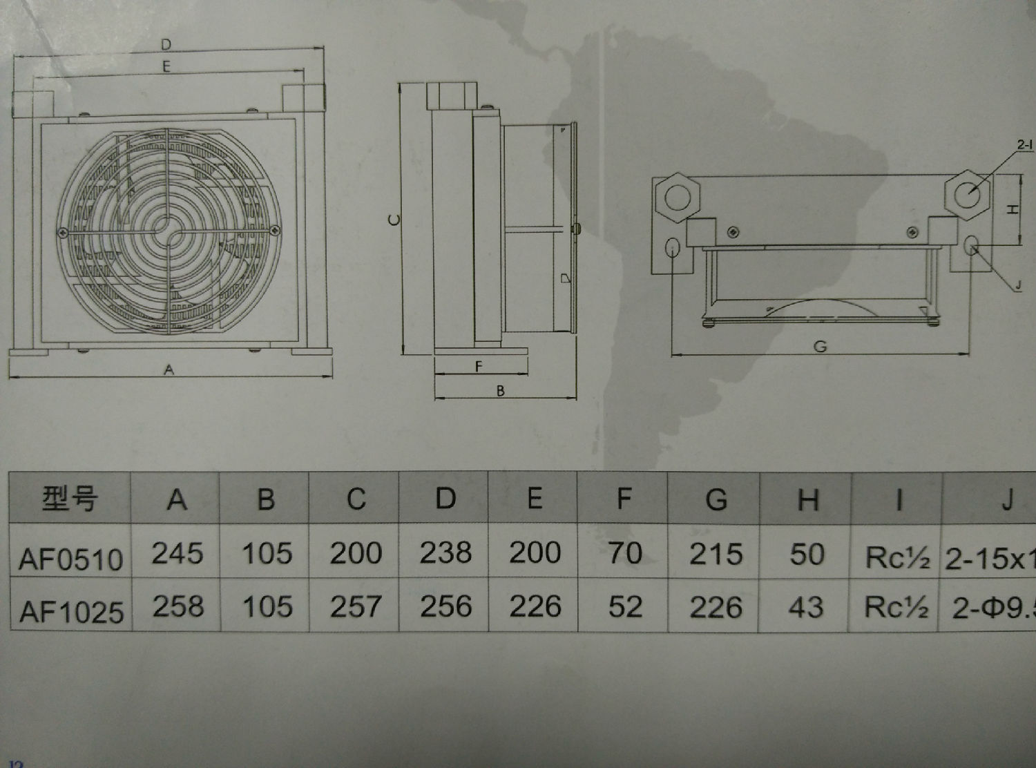 AF系列平面圖 AF系列平面圖
